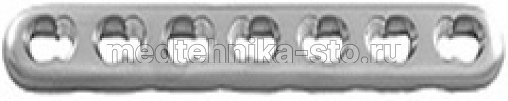 Пластина прямая узкая с УС дл.108 мм, 5 отв.