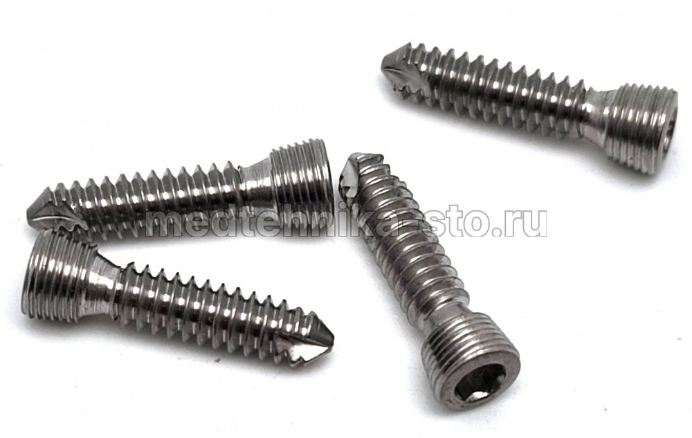 Винт кортикальный с УС с конич.резьбой д.3,5 мм, дл.14/15/16 мм