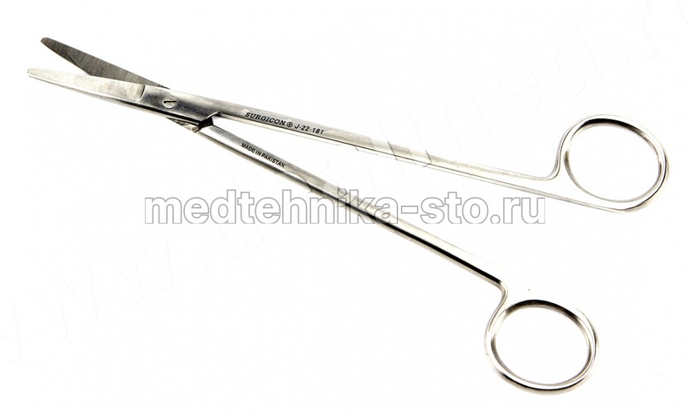 Ножницы сосудистые прямые, 180, Surgicon