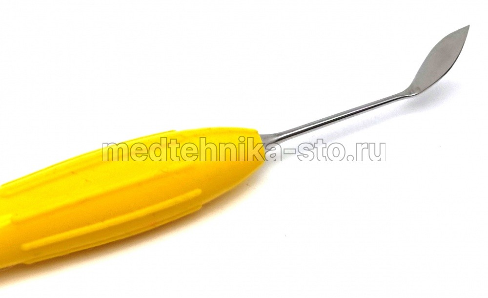 Гладилка с силиконовой ручкой, 08 желтая