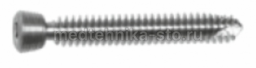 Винт спонгиозный с УС с конич.резьбой д.5,0 мм, дл.80 мм